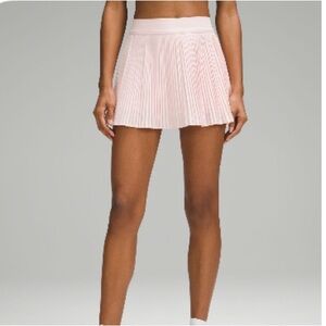 SOLD *Lululemon varsity high-rise pleated tennis skirt in strawberry milkshake.